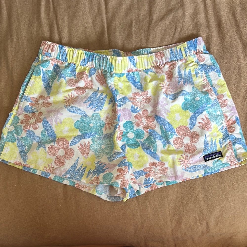 Patagonia Women's Floral Athletic Shorts - Multicolor